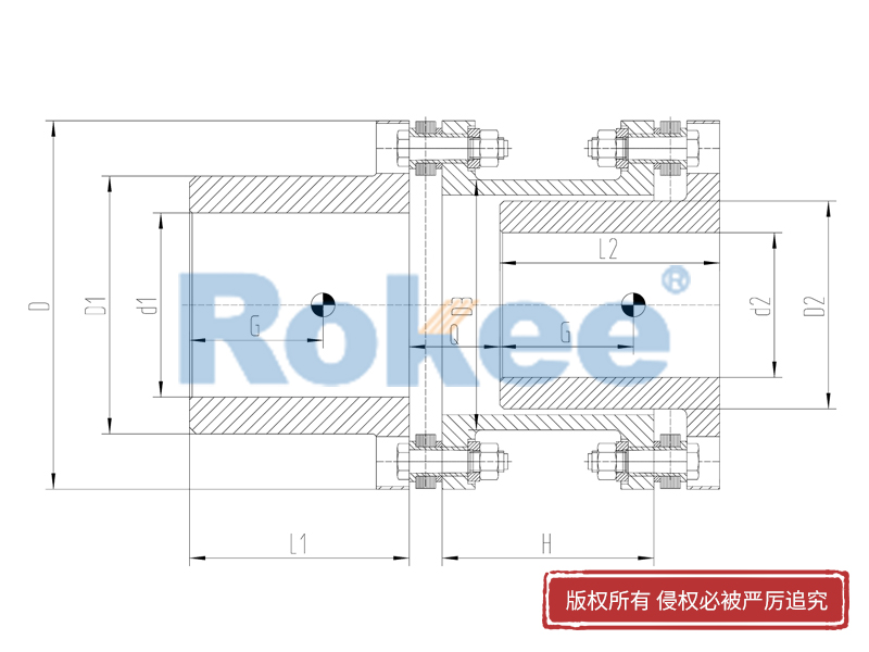 RLAR单轴套反装膜片联轴器厂家,RLAR单轴套反装膜片联轴器生产厂家
