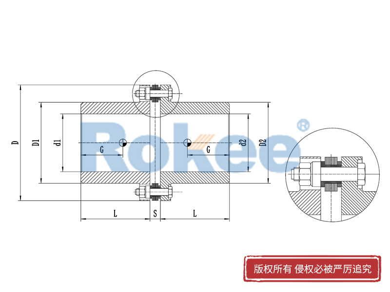 RLM标准单节小型膜片联轴器厂家,RLM标准单节小型膜片联轴器生产厂家