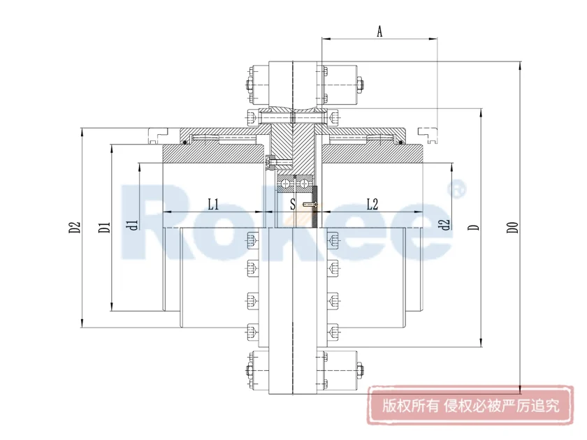 RODM扭力保护鼓形齿式联轴器