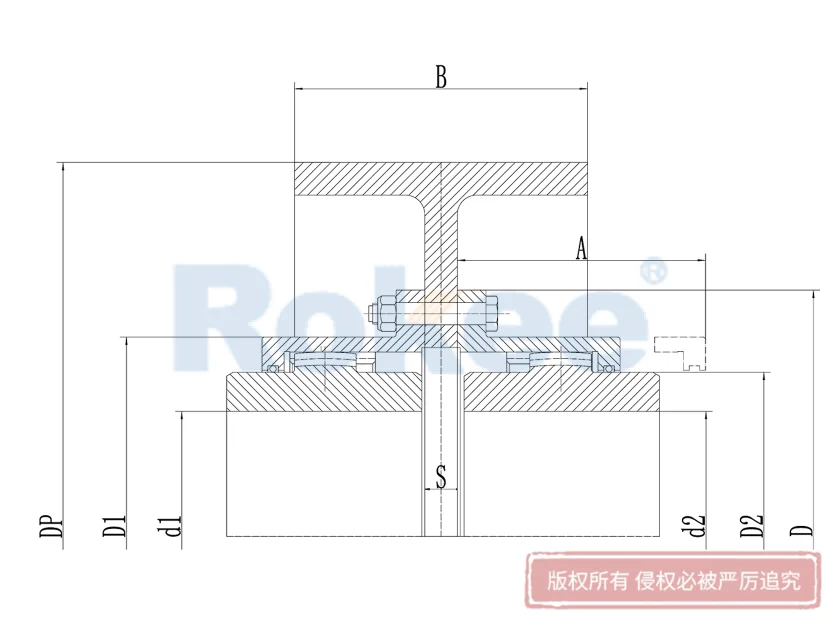 RODW制动轮鼓形齿式联轴器